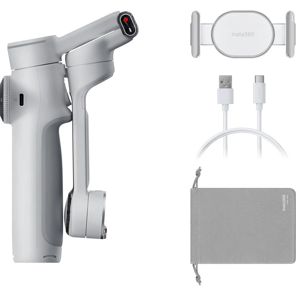 Insta360 Flow 2 Pro AI Smartphone Gimbal Stabilizer, Grey w/ 26 Months Protection Bundle - Image 9