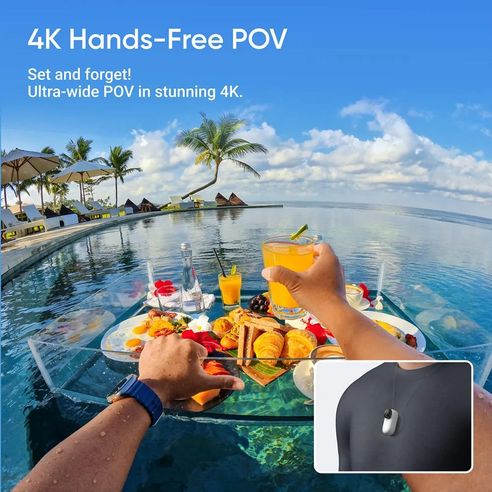 Insta360 GO 3S 4K Standard Edition 128GB Action Camera, Arctic White - Image 9