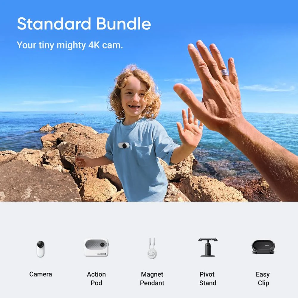 Insta360 GO 3S 4K Standard Edition 128GB Action Camera, Arctic White - Open Box - Image 8