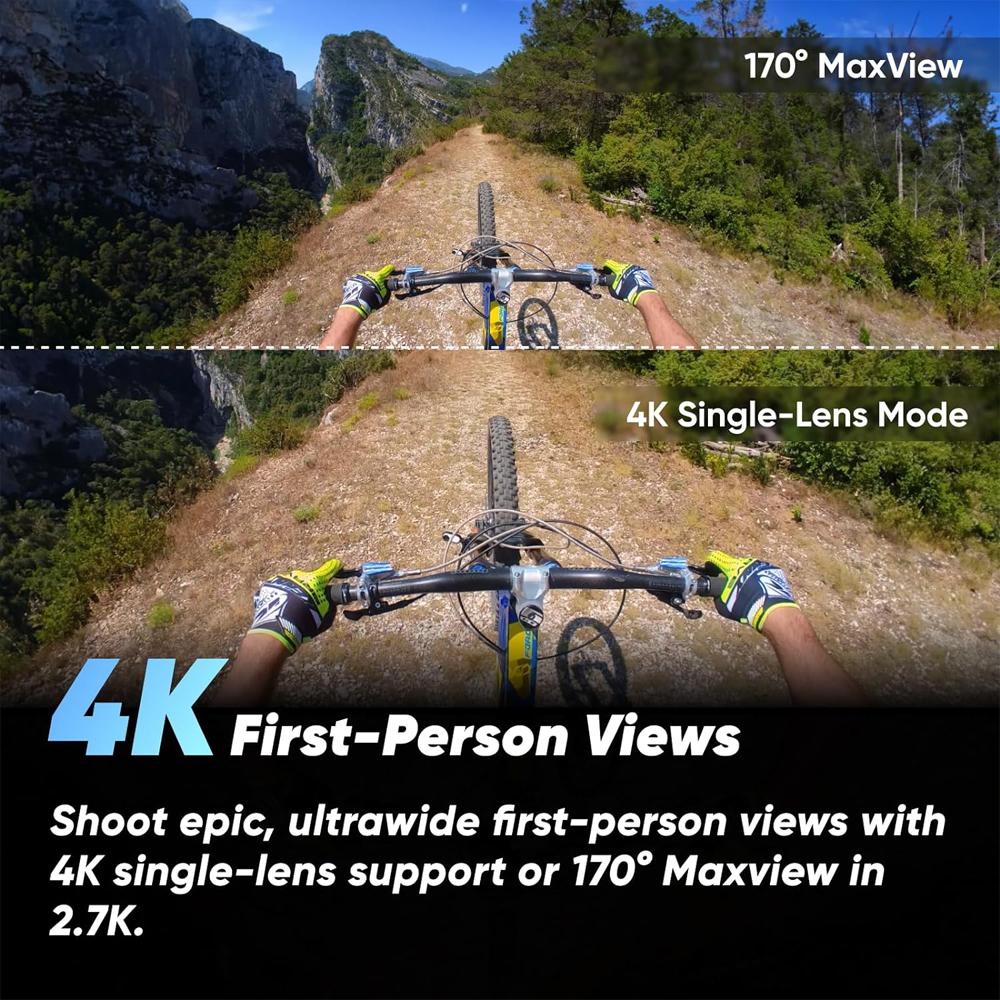 Insta360 X3 360CAM 5.7K 360 Video, 72MP Photos w/ 3Yr Warranty + Bike Accessory Bundle - Image 9