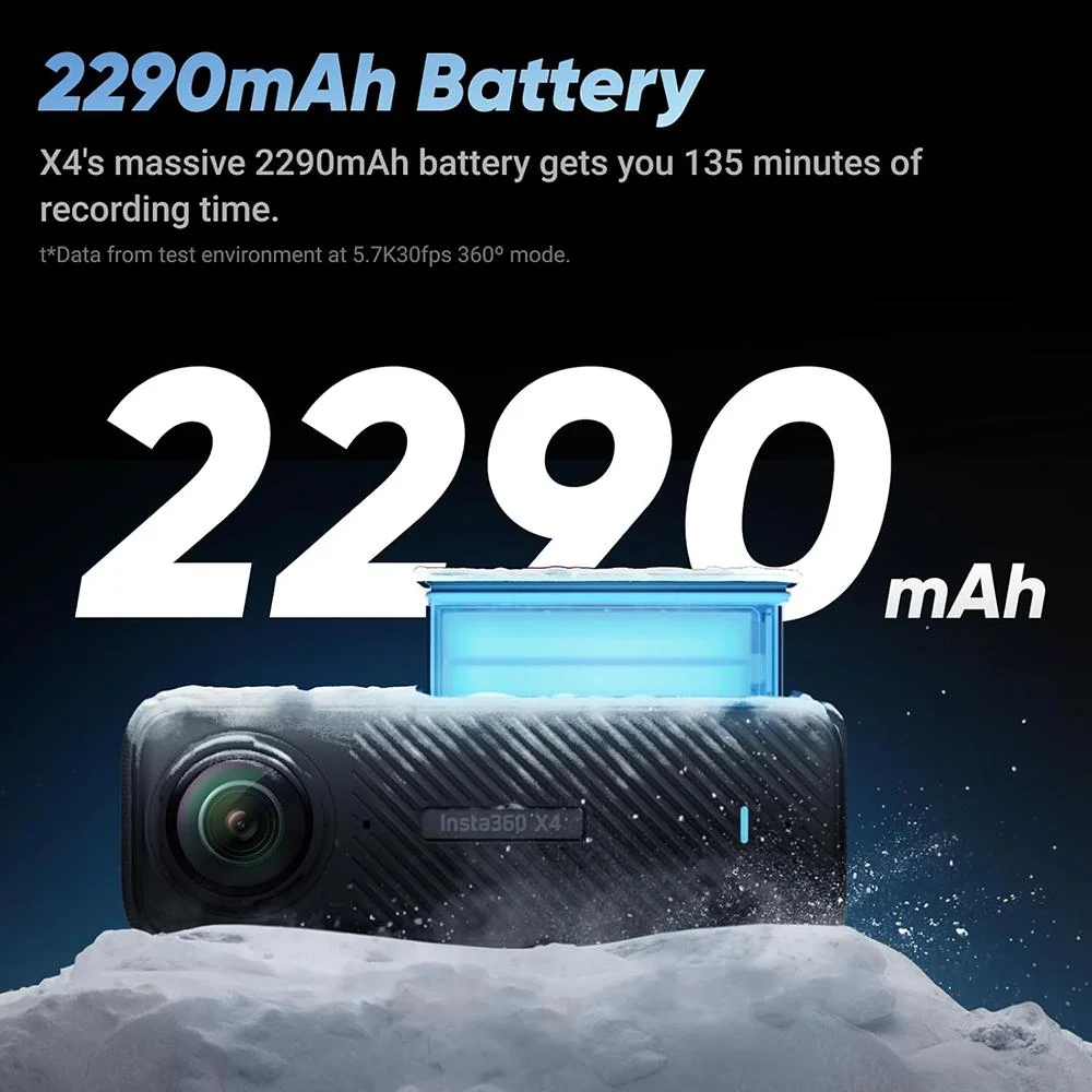 Insta360 X4 360 Camera: Tiny 2.7K Action Cam, Hands-Free POV (Open Box) + 1 Year Warranty - Image 5