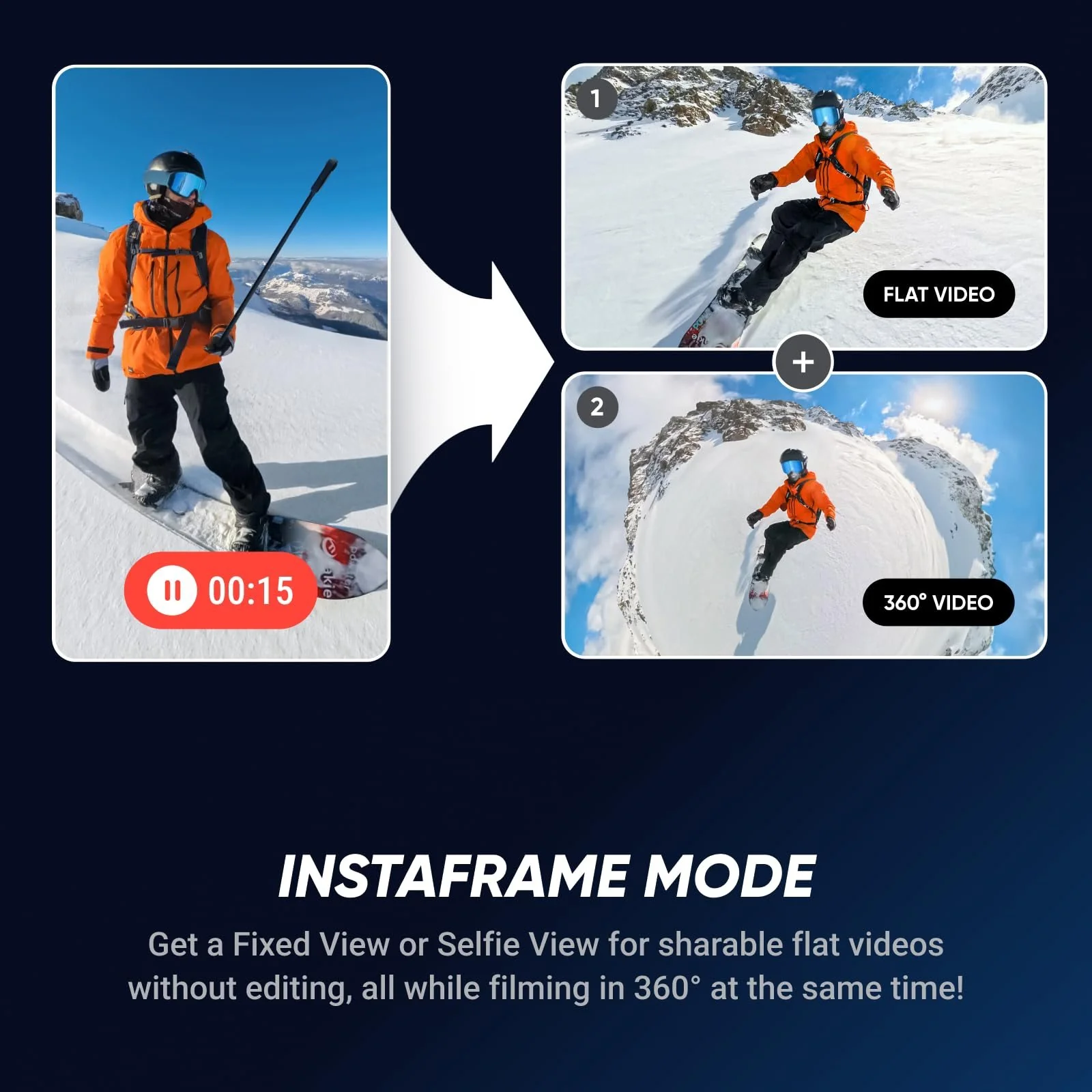 Insta360 X5 Standard Bundle, 8K30fps 360 Camera Wi-Fi Waterproof, PureVideo AI - Image 5