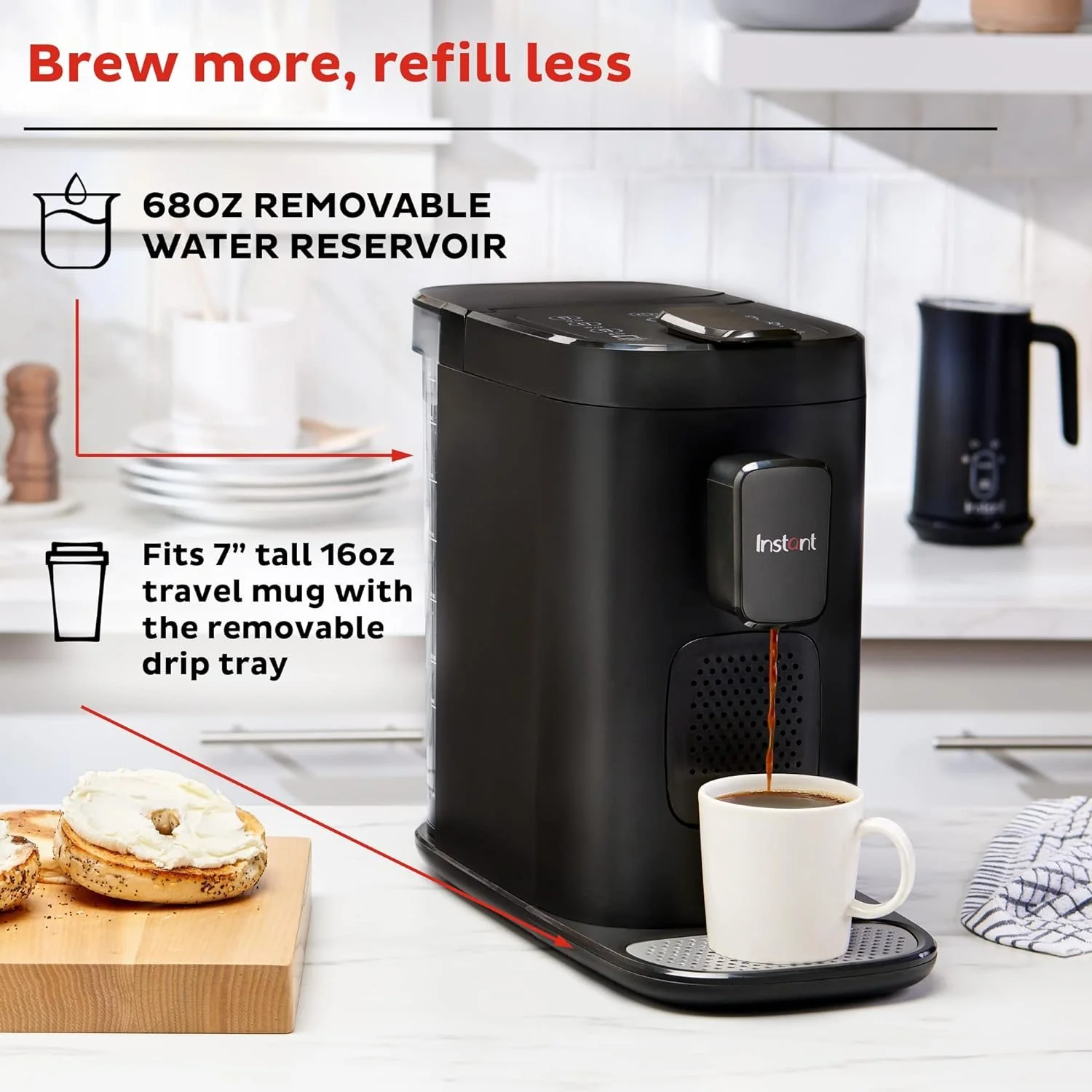 Instant Pot 3-in-1 Espresso, K-Cup Pod and Ground Coffee Maker (Refurbished) - Image 6