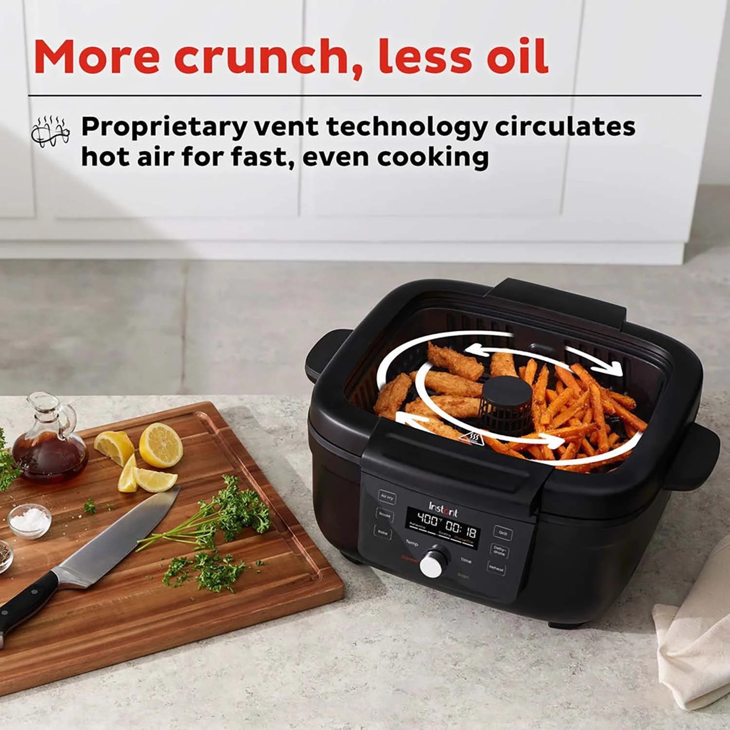 Instant Pot 6-in-1 Smokeless Indoor Grill & Air Fryer with OdorErase Technology(Refurbished) - Image 2
