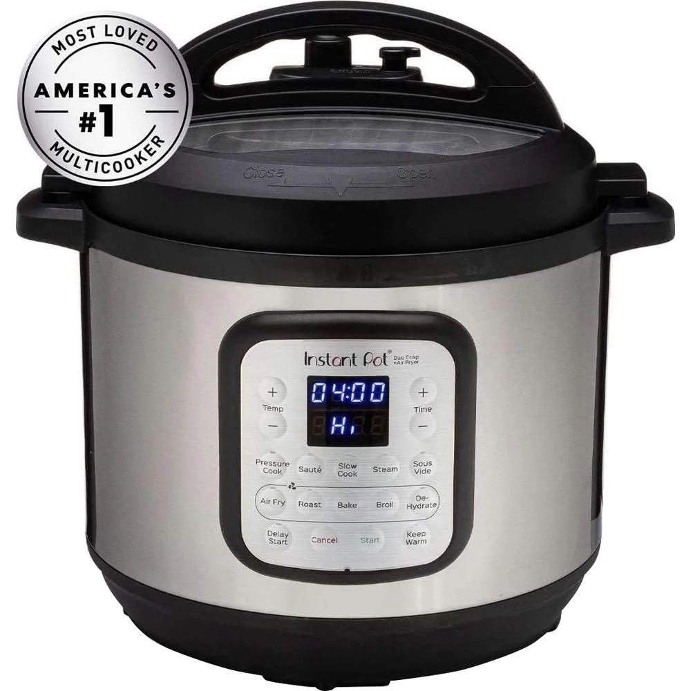 Instant Pot Duo Crisp 11-in-1 Air Fryer Electric Pressure Cooker Combo 8 Quart (Refurbished) - Image 2