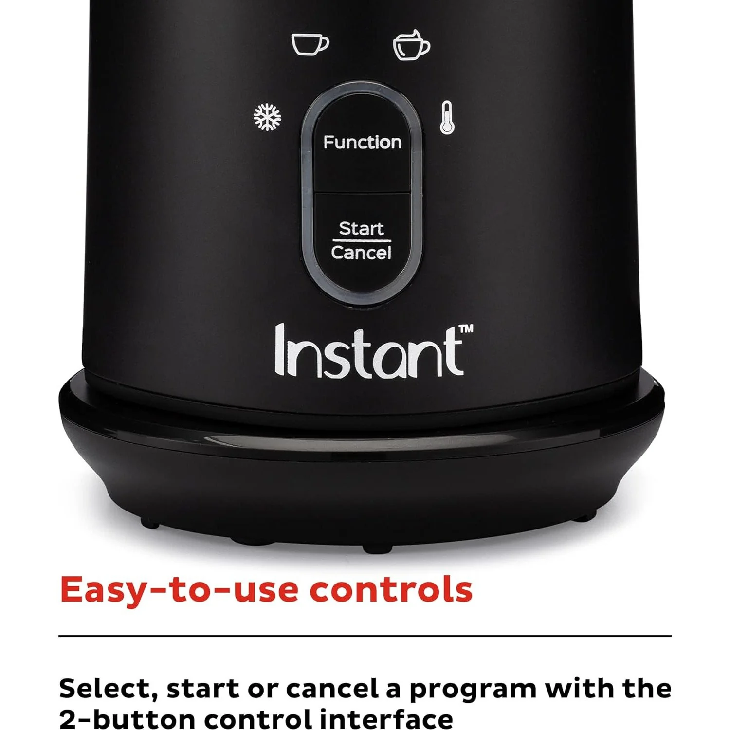 Instant Pot  Milk Frother, 4-in-1 Electric Milk Steamer - White - Image 3