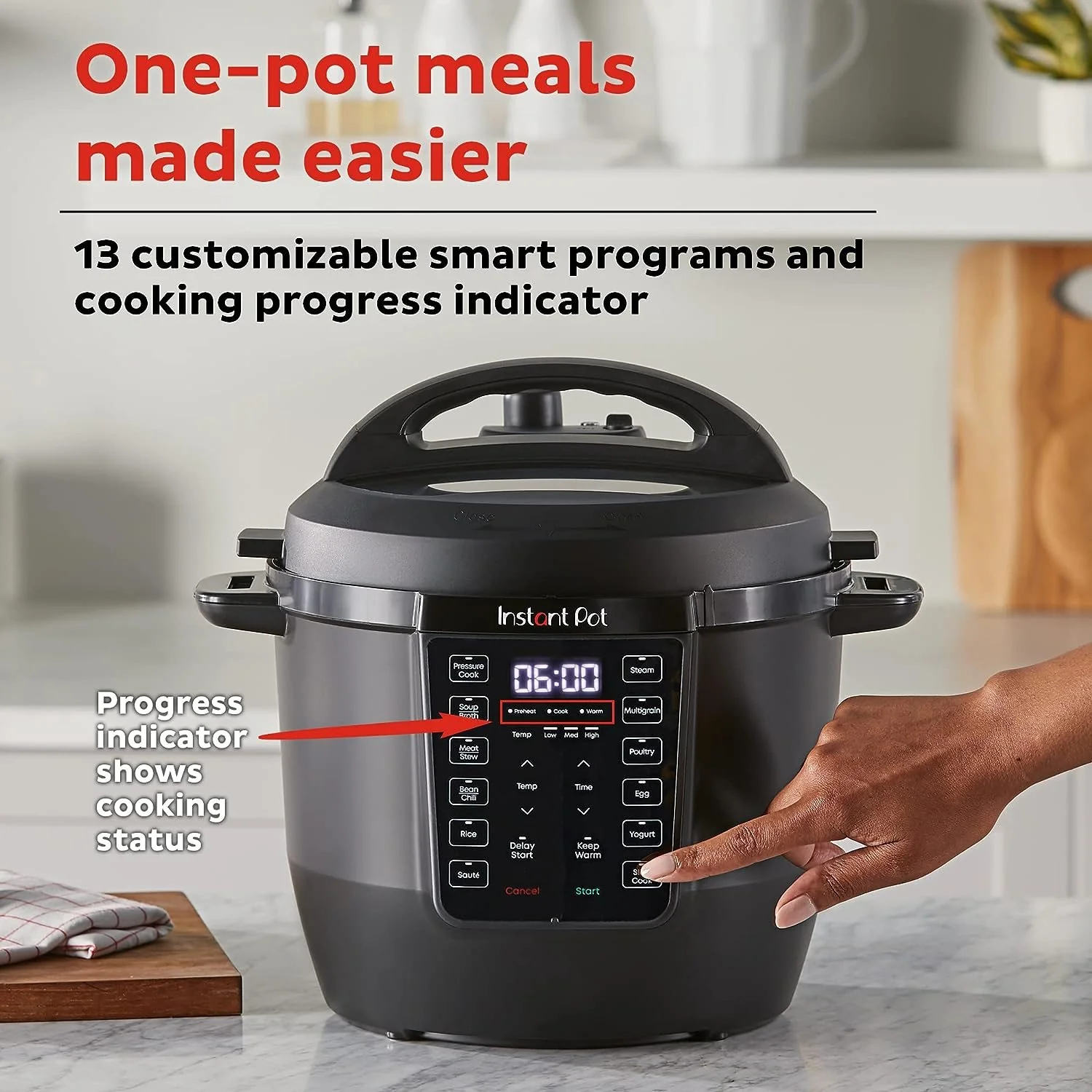 Instant Pot  RIO 6qt 7-in-1 Electric Pressure Cooker & Multi-Cooker - Refurbished - Image 8