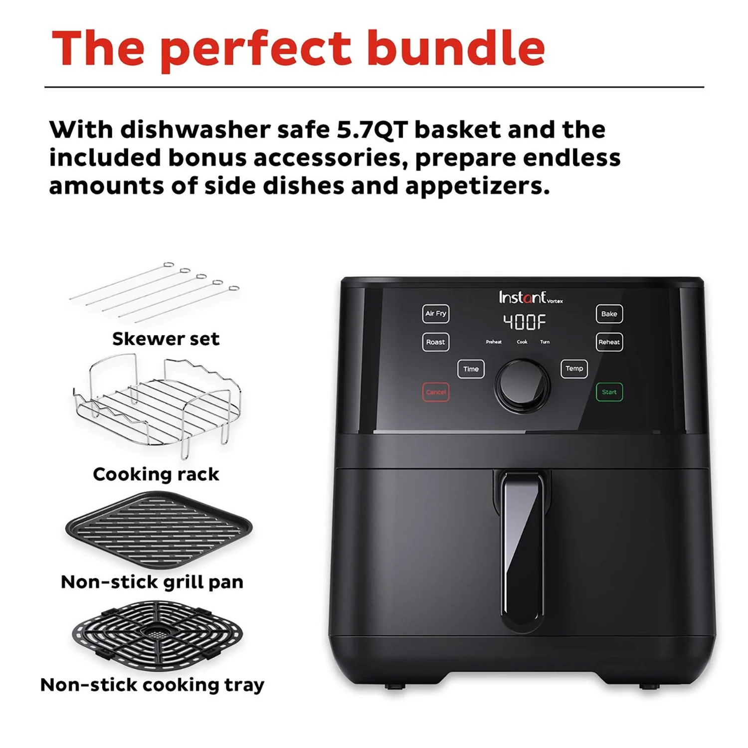 Instant Pot Vortex 5.7-quart Air Fryer with Accessories: EvenCrisp Tech for Perfect Results - Image 6