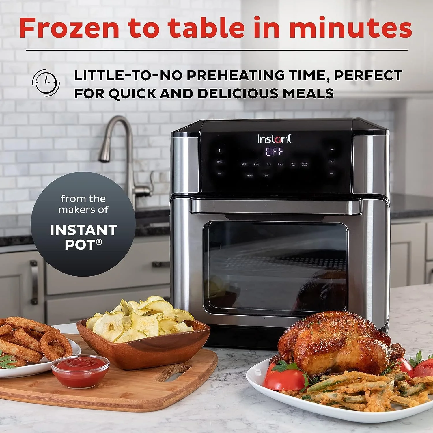 Instant Pot Vortex Pro 10 qt 7-in-1 Air Fryer Toaster Oven (Refurbished) - Image 2