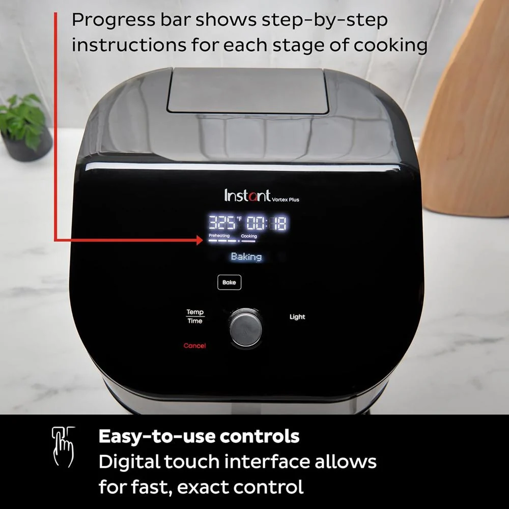 Instant Pot Vortex Plus 6qt Air Fryer with ClearCook + OdorErase, Steel/Black - Refurbished - Image 10