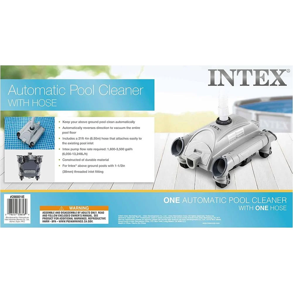 Intex 28001E Above Ground Pool Automatic Cleaner Pressure Side Vacuum Cleaner w/ Hose - Image 9