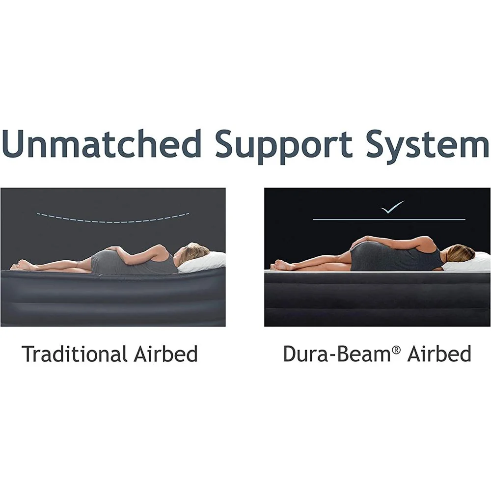 Intex Comfort Plush Elevated DuraBeam Airbed w/ Internal Electric Pump (18 Inch Queen) - Image 5