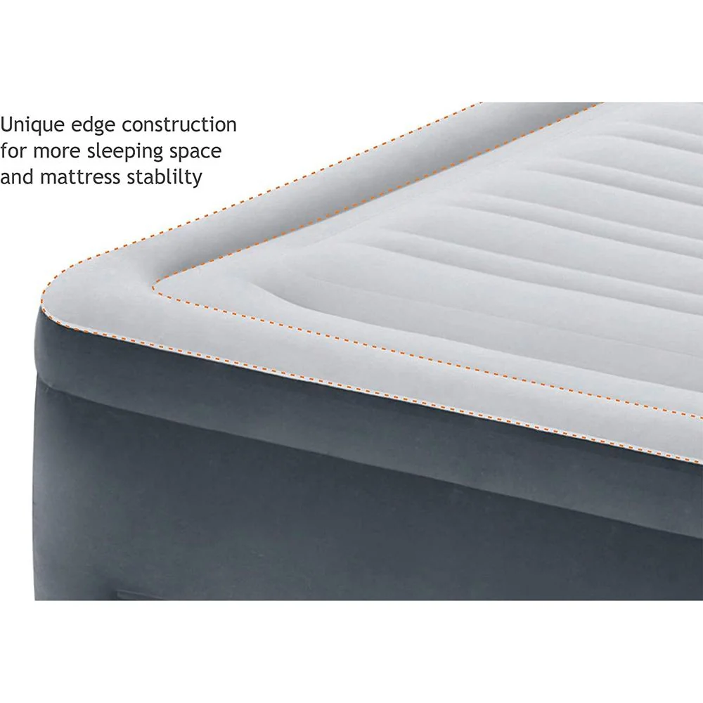 Intex Comfort Plush Elevated DuraBeam Airbed w/ Internal Electric Pump (18 Inch Queen) - Image 8