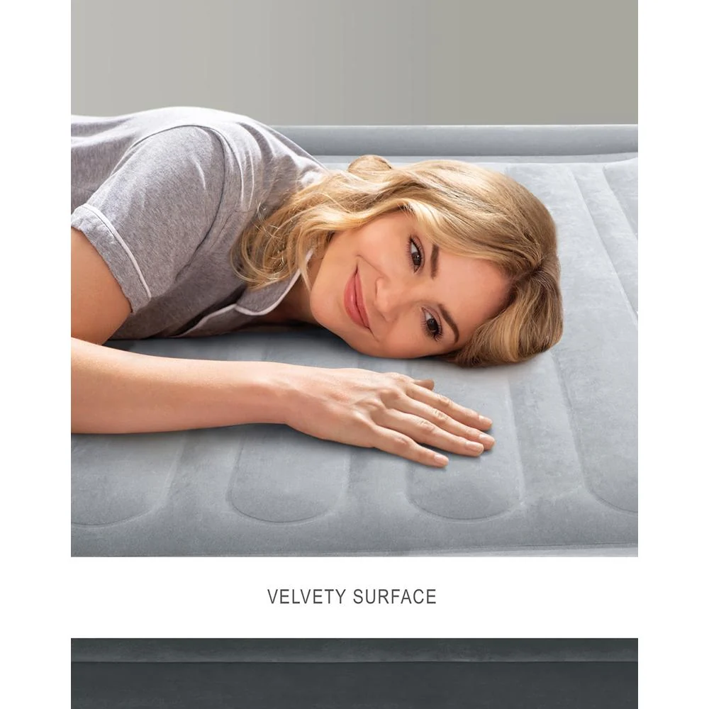 Intex Dura-Beam Deluxe 22" Queen Air Mattress w/ Built-In Electric Pump - Open Box - Image 11