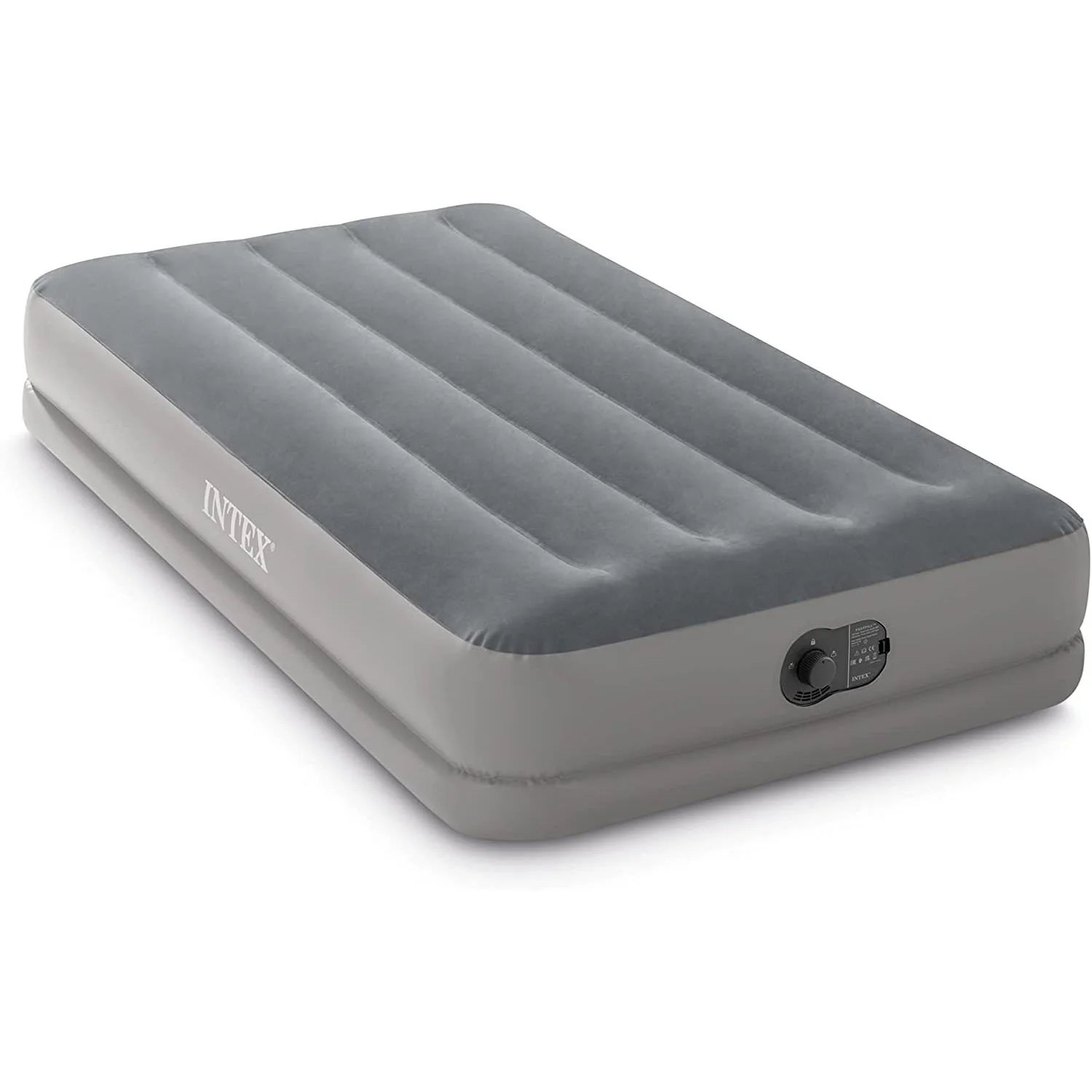 Intex 12" Twin Dura-Beam Prestige Air Mattress w/ Built-In USB Electric Pump
