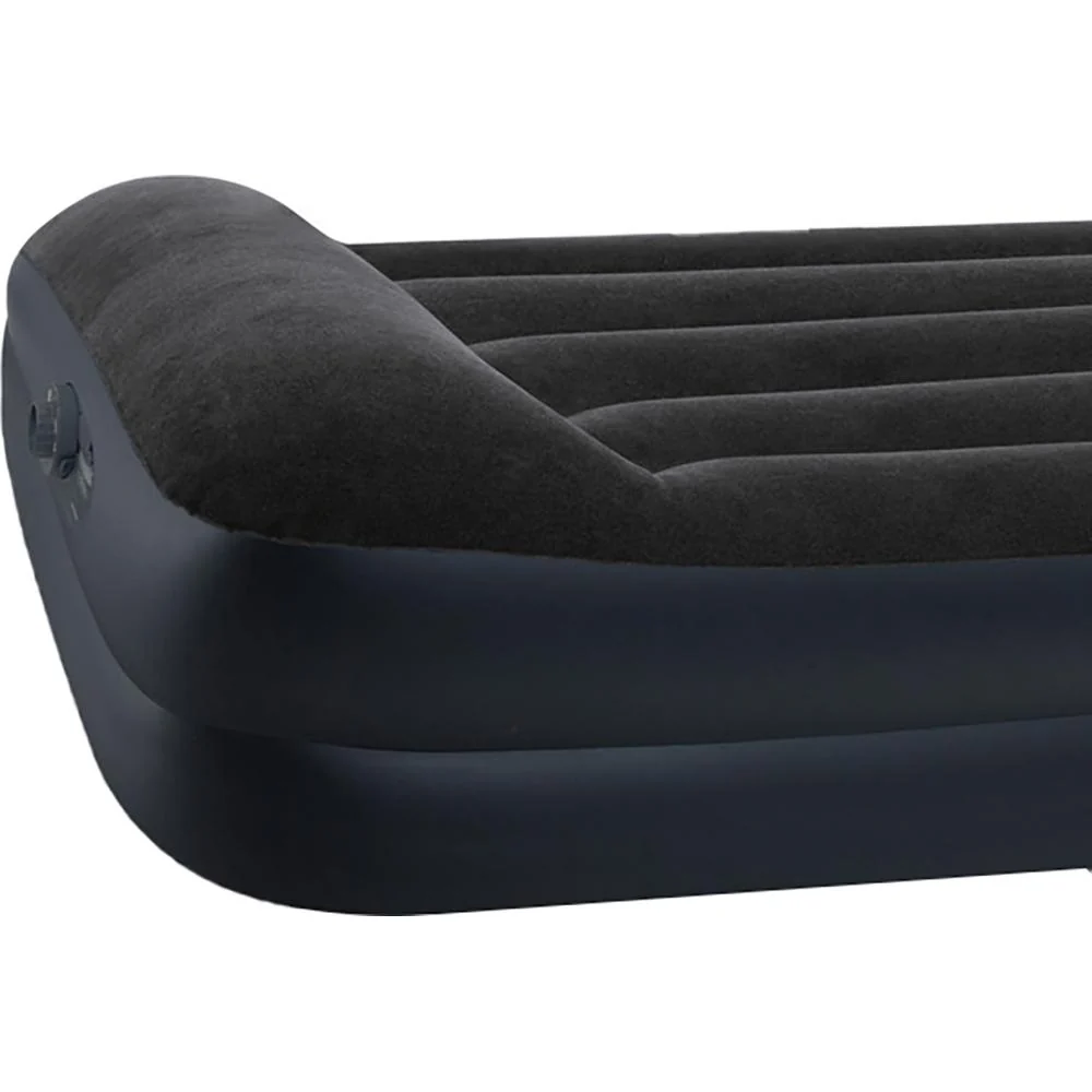 Intex Dura-Beam Standard Series Air Mattress w/ Built-in Pillow & Pump Open Box - Image 8