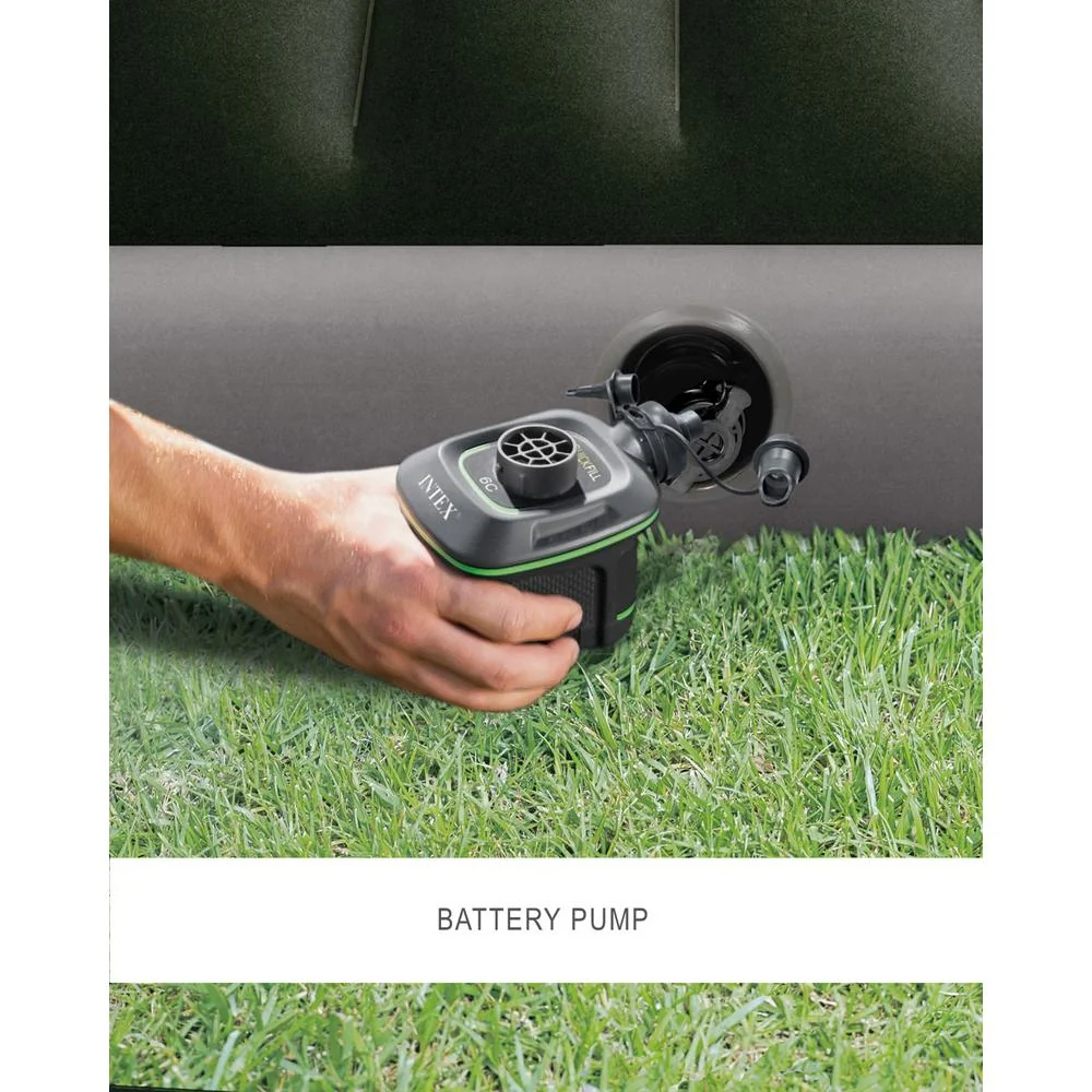 Intex Dura-Beam Standard Series Prestige Downy Airbed with Battery Pump, Full - Image 7