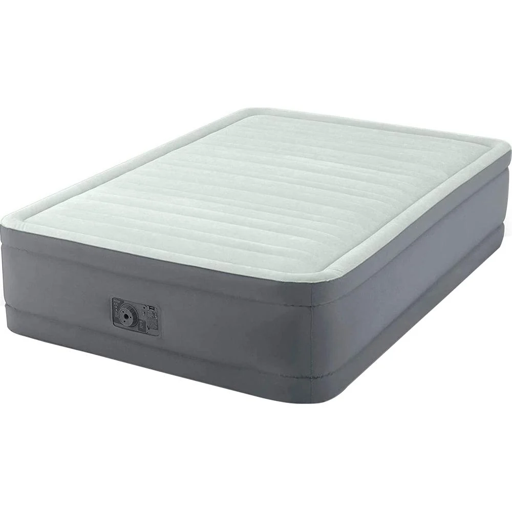 Intex PremAire I Fiber-Tech Dura Beam Air Mattress with Built-in Pump, Full