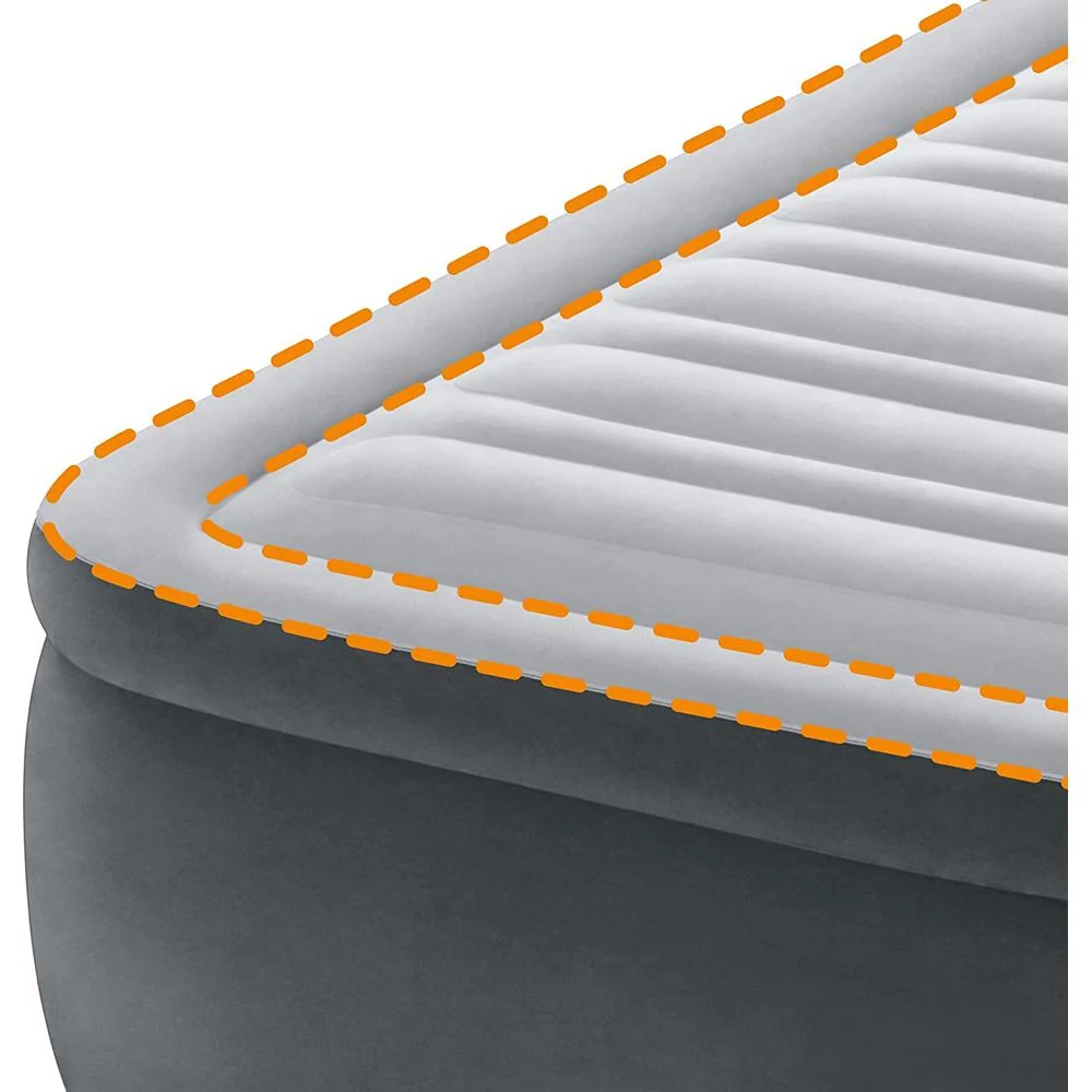 Intex PremAire I Fiber-Tech Dura Beam Air Mattress with Built-in Pump, Full - Image 3