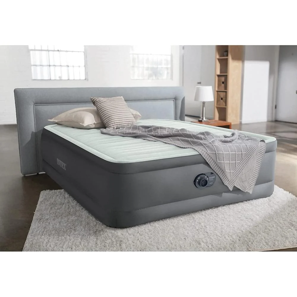 Intex PremAire I Fiber-Tech Dura Beam Air Mattress with Built-in Pump, Full - Image 6