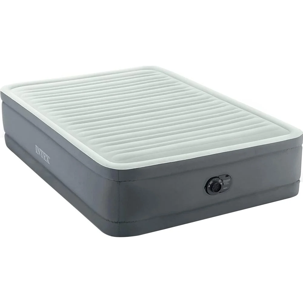Intex PremAire I Fiber-Tech Dura Beam Air Mattress with Built-in Pump, Full - Image 9