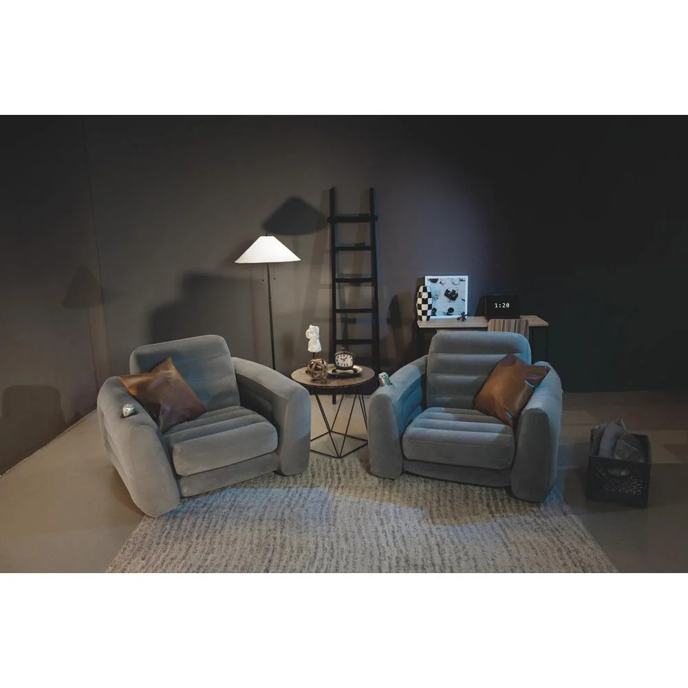 Intex Intex 66551EP Inflatable Pull-Out Sofa Chair: Built-in Cupholder - Image 9