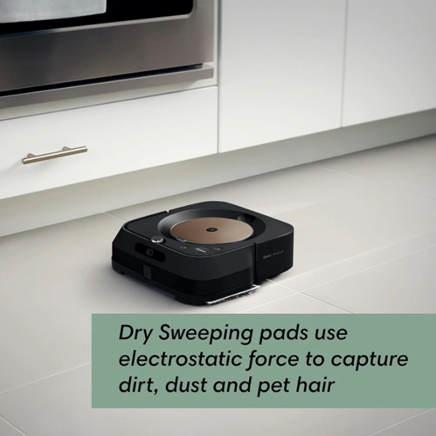iRobot Braava Jet m6 WiFi Connected Robot Mop M6 (6110) - (Refurbished) - Black - Image 4