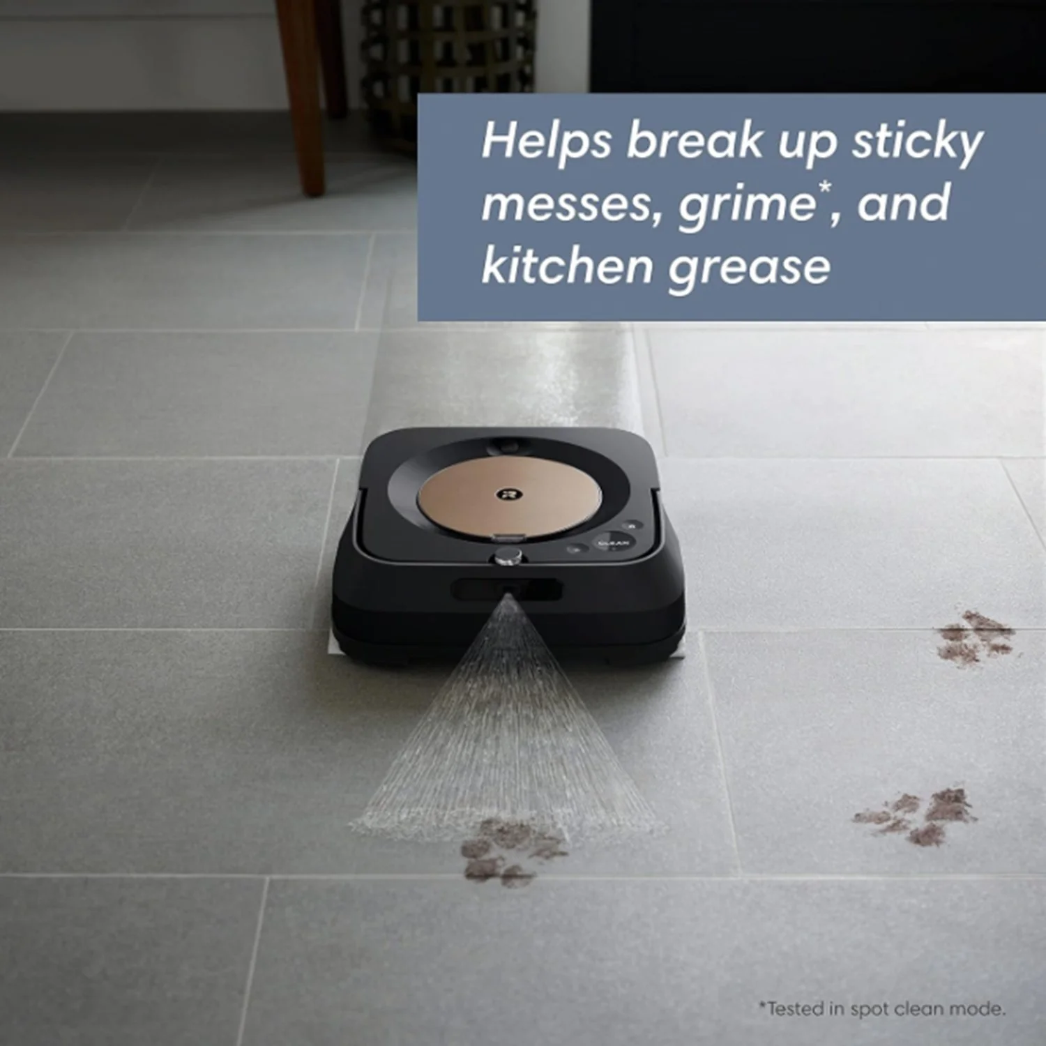 iRobot Braava Jet m6 WiFi Connected Robot Mop M6 (6110) - (Refurbished) - Black - Image 5