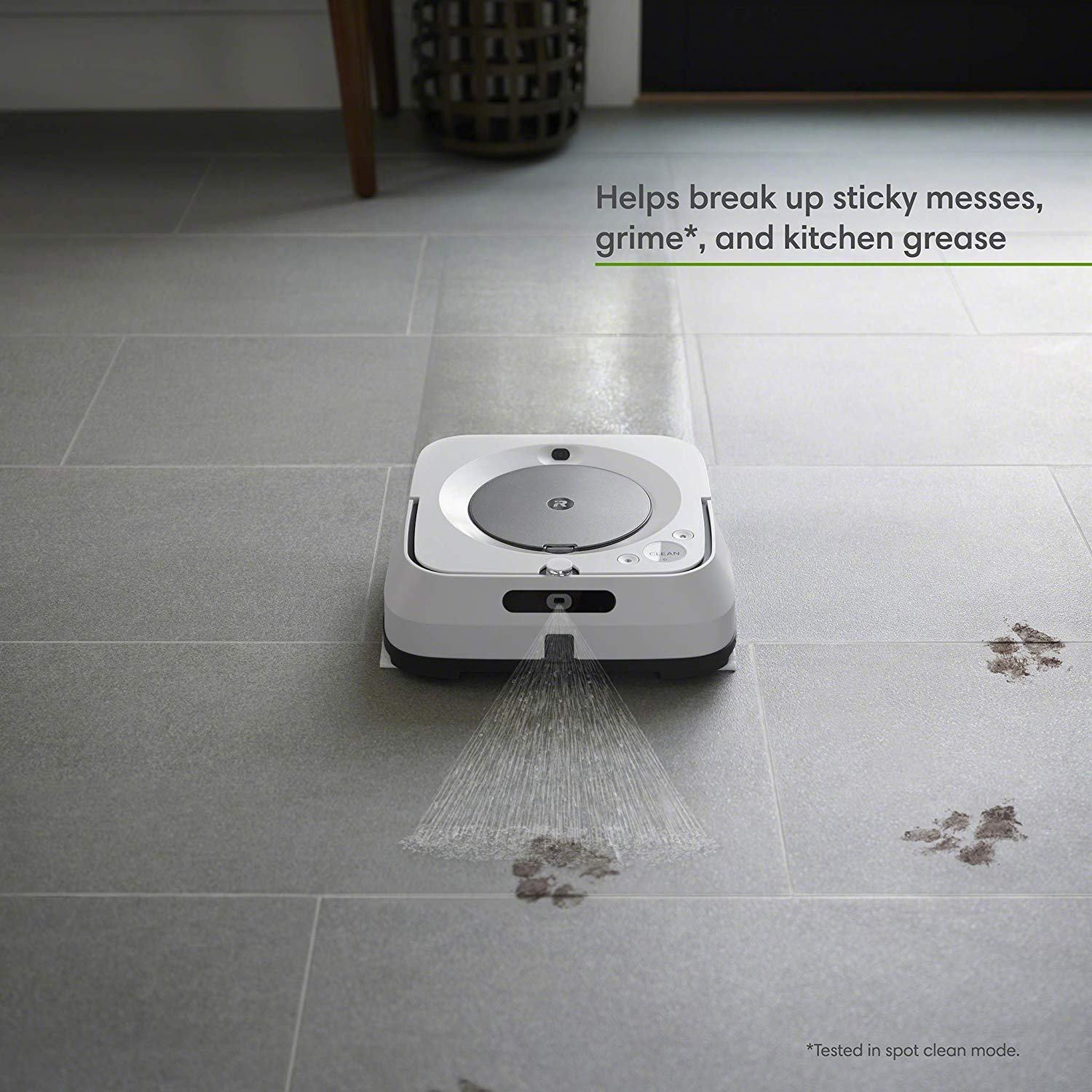 iRobot Braava Jet m6 WiFi Connected Robot Mop M6 (6110) - (Refurbished) - White - Image 3