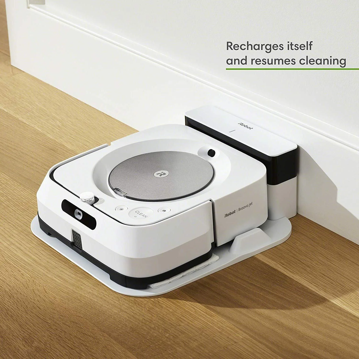 iRobot Braava Jet m6 WiFi Connected Robot Mop M6 (6110) - (Refurbished) - White - Image 8