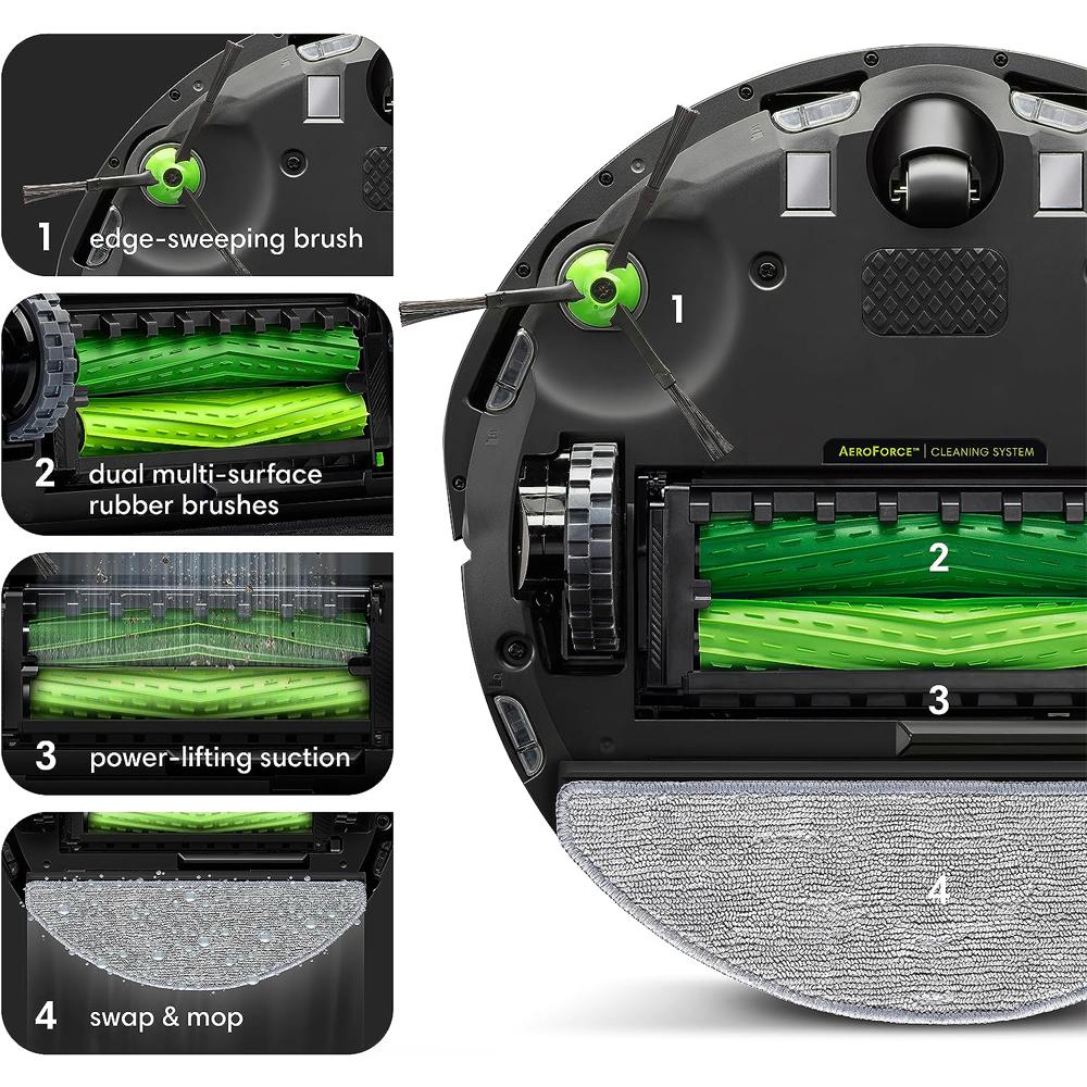 iRobot Roomba Combo j5 Robot Vacuum & Mop w/ Smart Mapping +Accessory + 2 YR Warranty - Image 8