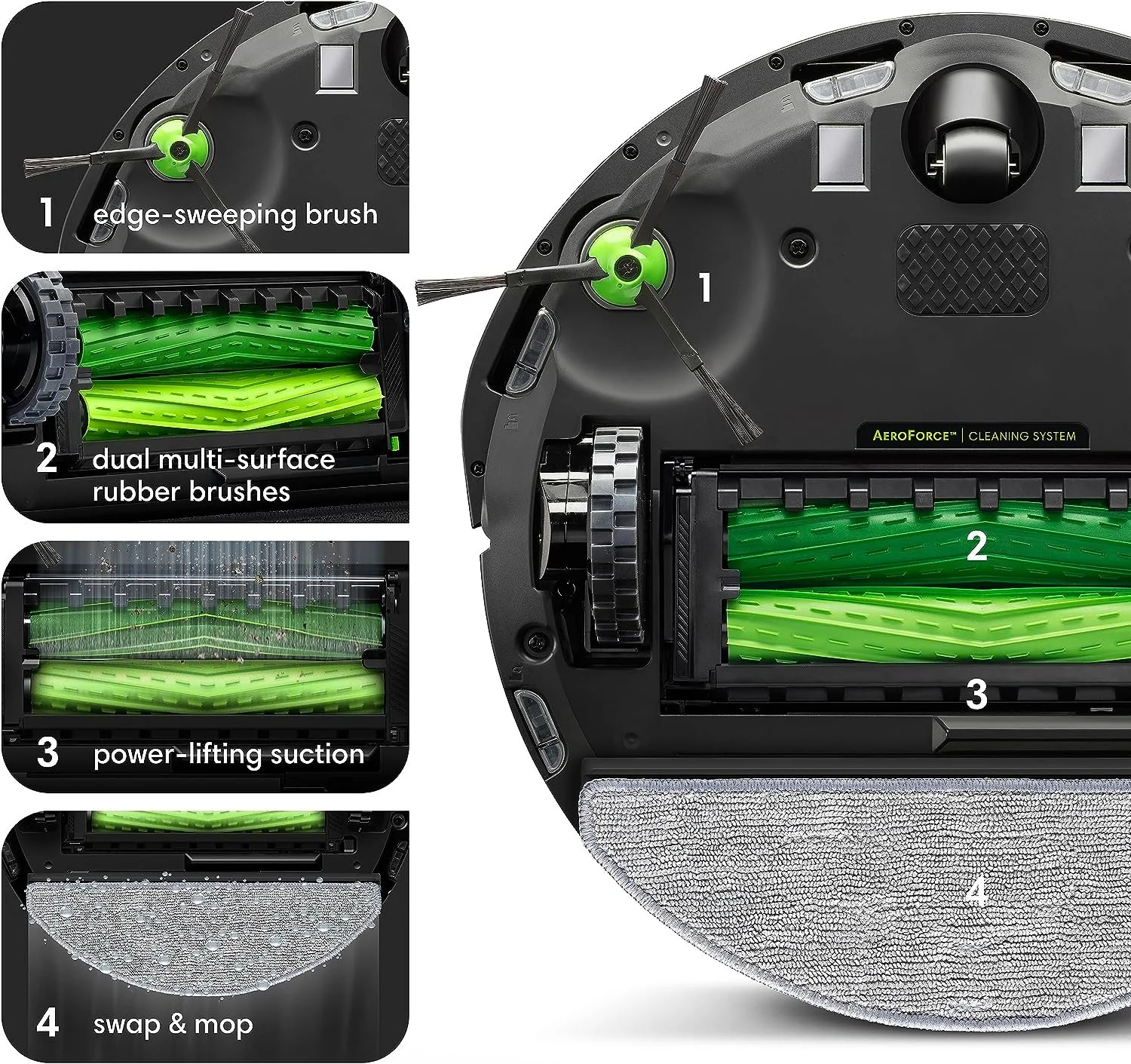 iRobot Roomba Combo J5+ Self-Emptying Robot Vacuum and Mop with Smart Mapping - Image 8
