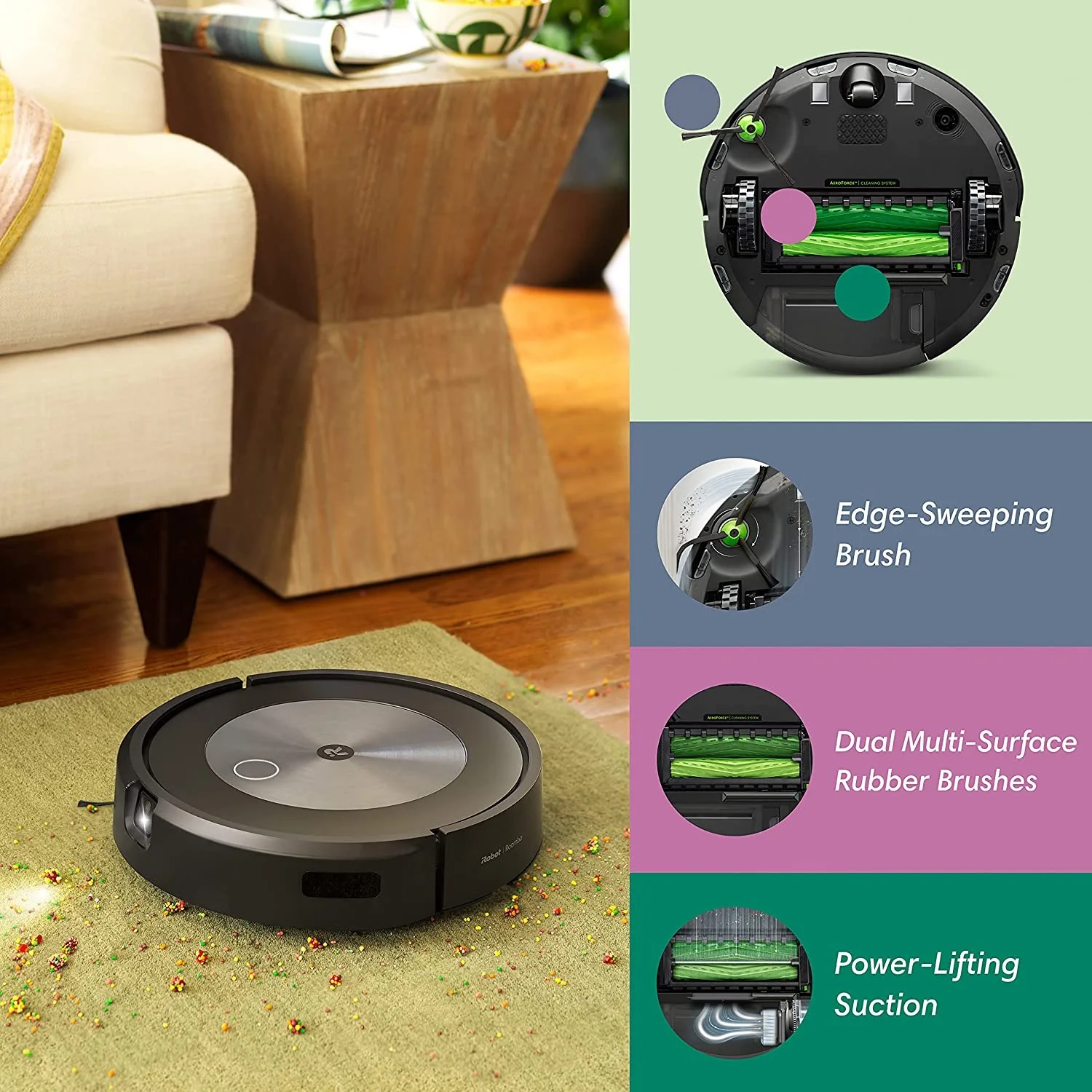 iRobot Roomba j7 7150 Wi-Fi Connected Robot Vacuum (J715020) Refurbished - Image 7