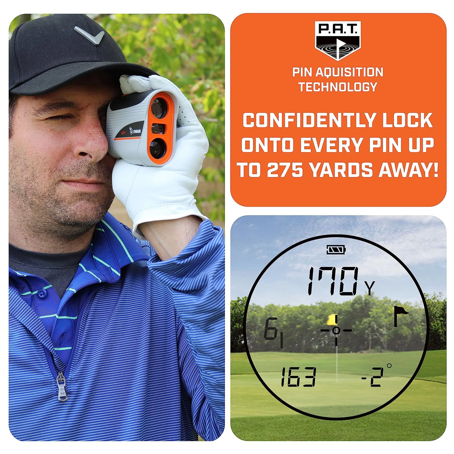 IZZO Golf Swami LZ-i Golf Laser Rangefinder - Image 6