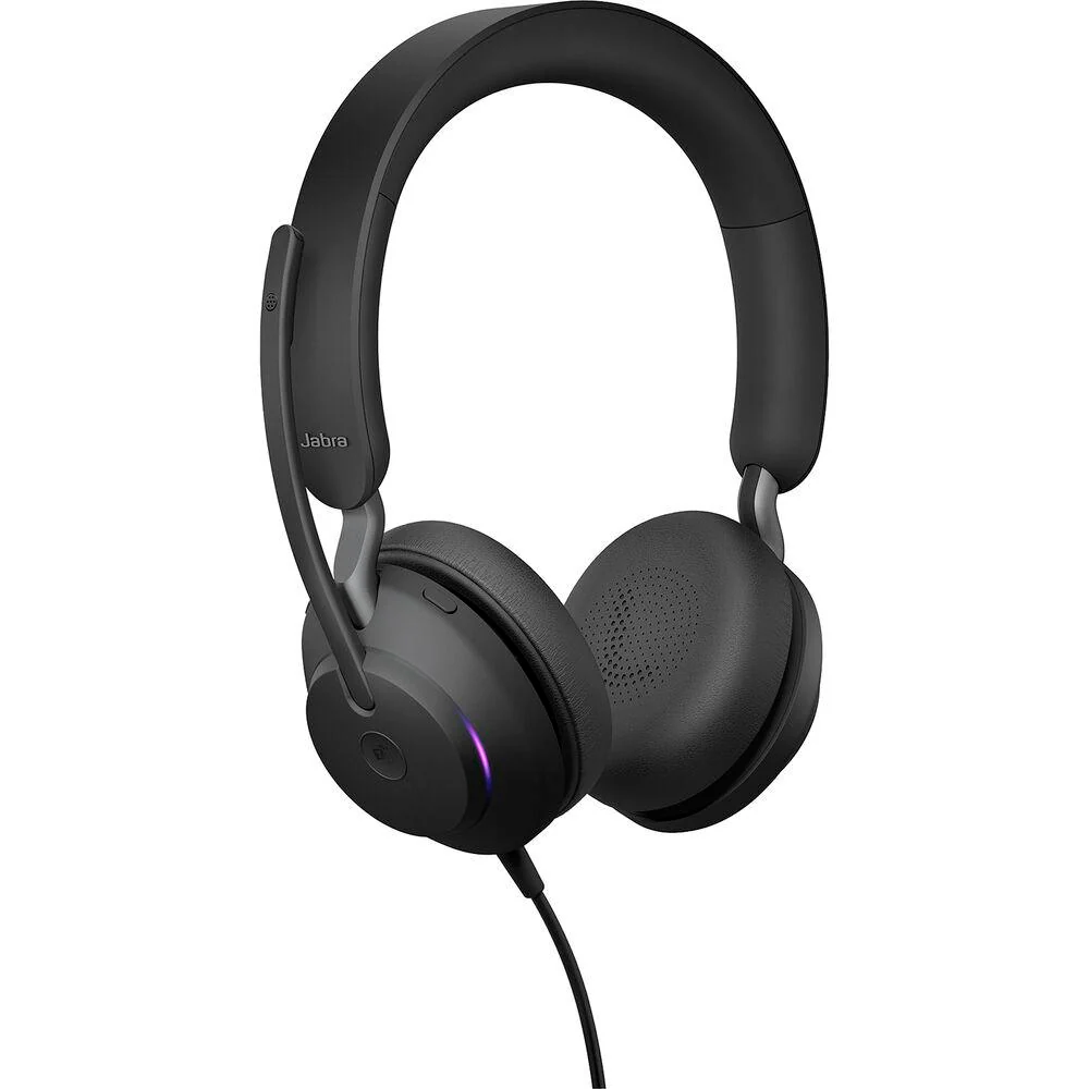 JABRA Evolve2 40 UC Wired Headphones; USB-C; Stereo; Black - Open Box - Image 2