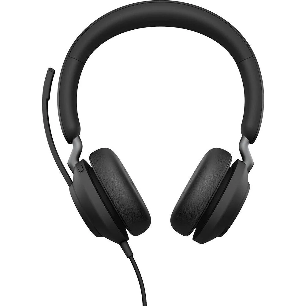 JABRA Evolve2 40 UC Wired Headphones; USB-C; Stereo Black  (Open Box) +1 Year Warranty - Image 4