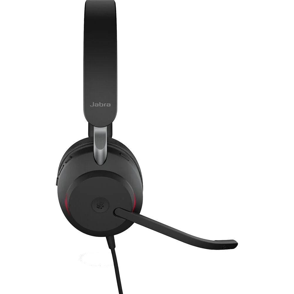 JABRA Evolve2 40 UC Wired Headphones; USB-C; Stereo Black  (Open Box) +1 Year Warranty - Image 6