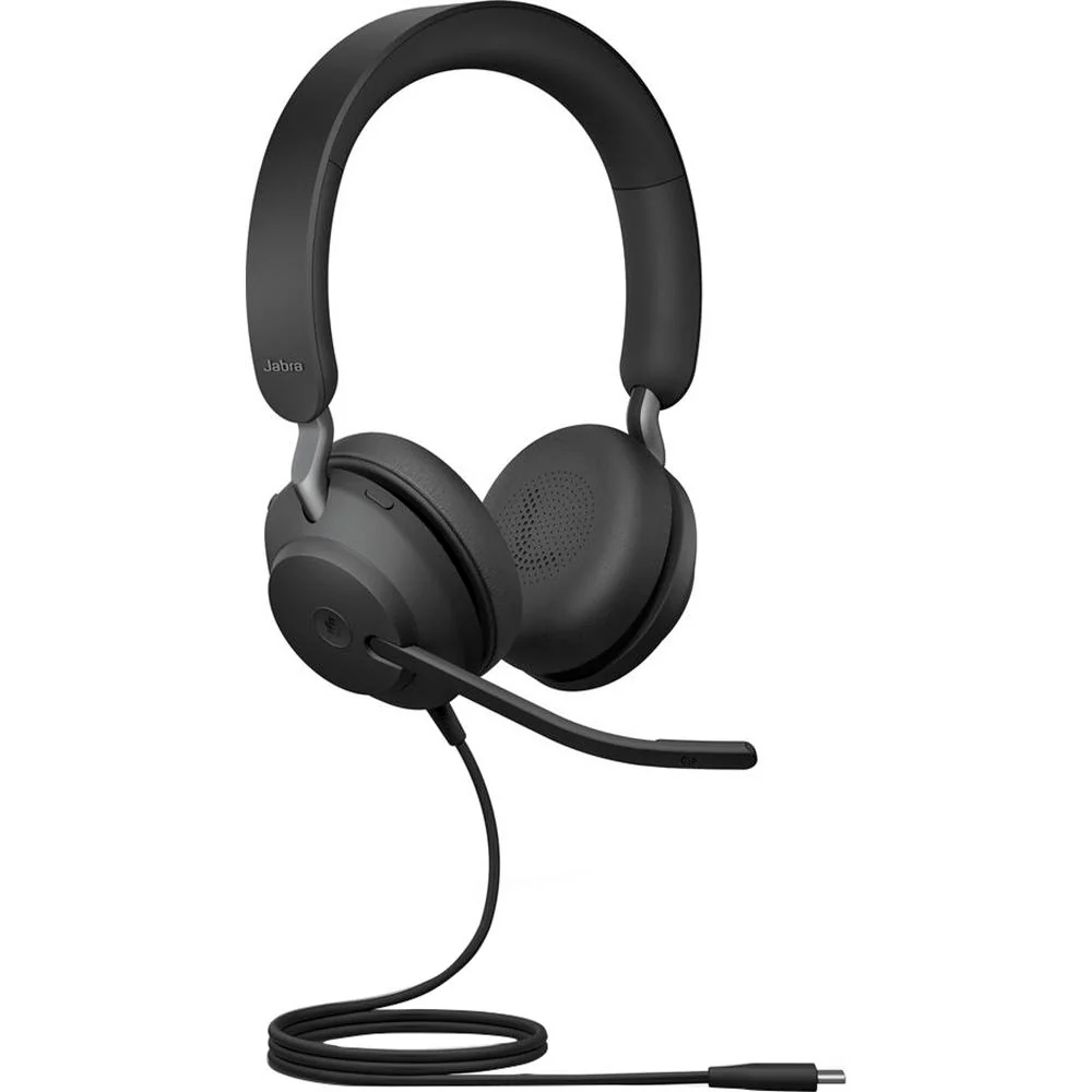 JABRA Evolve2 40 UC Wired Headphones; USB-C; Stereo Black  (Open Box) +1 Year Warranty - Image 7