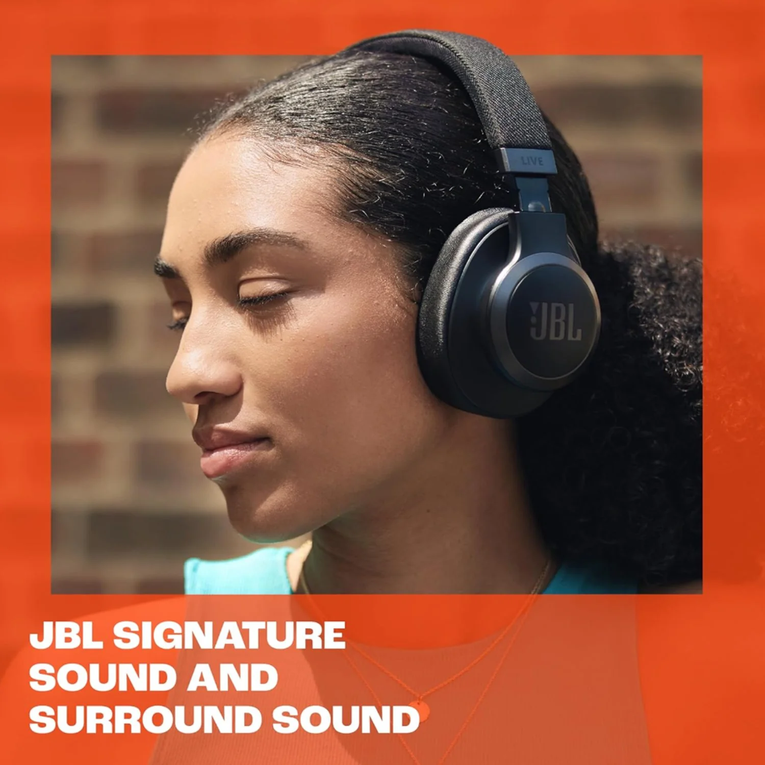 JBL Live 770NC - Wireless Over-Ear Headphones, Blue - Image 3