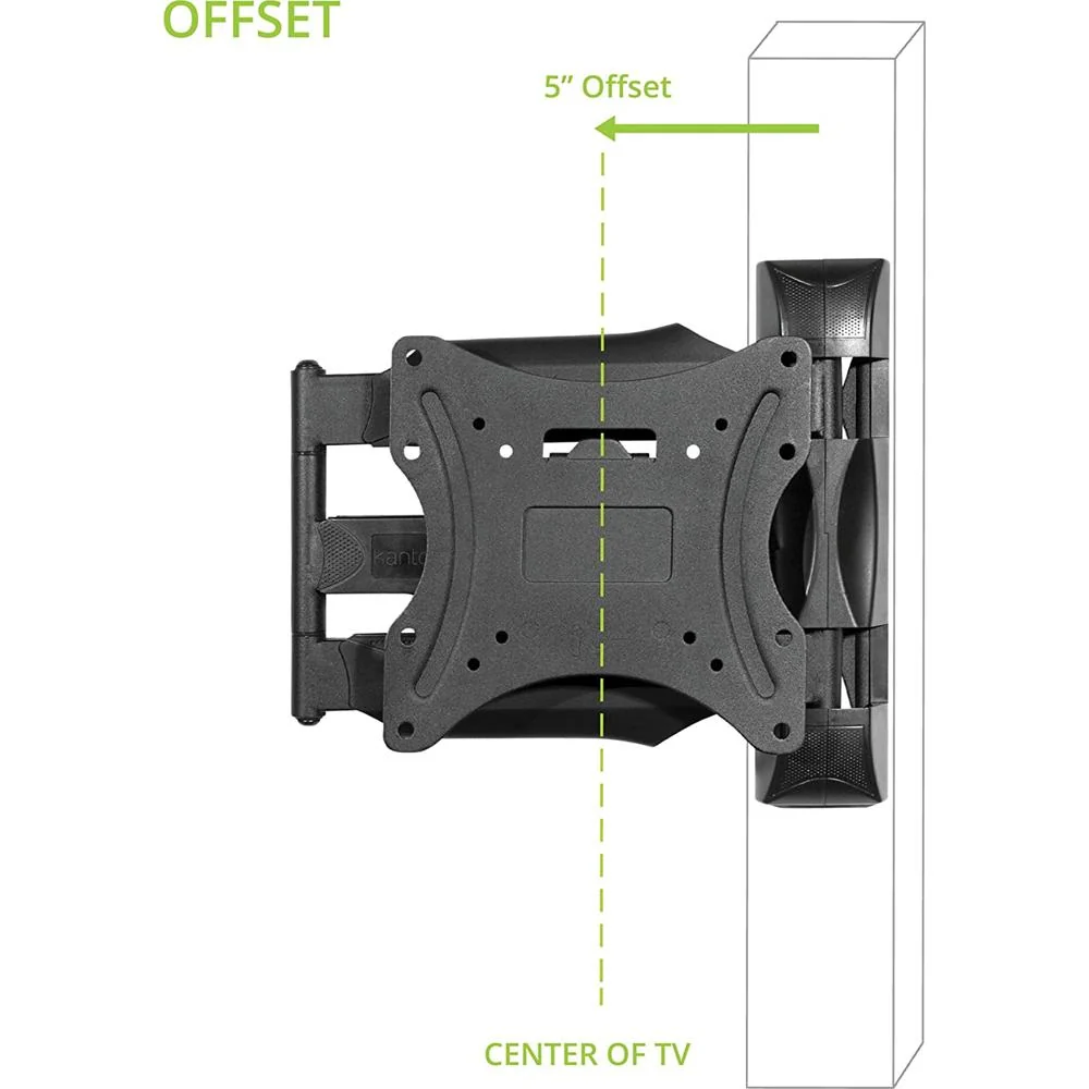 Kanto M300 Full Motion TV Wall Mount for 26" to 55" Screens, Black - Image 6