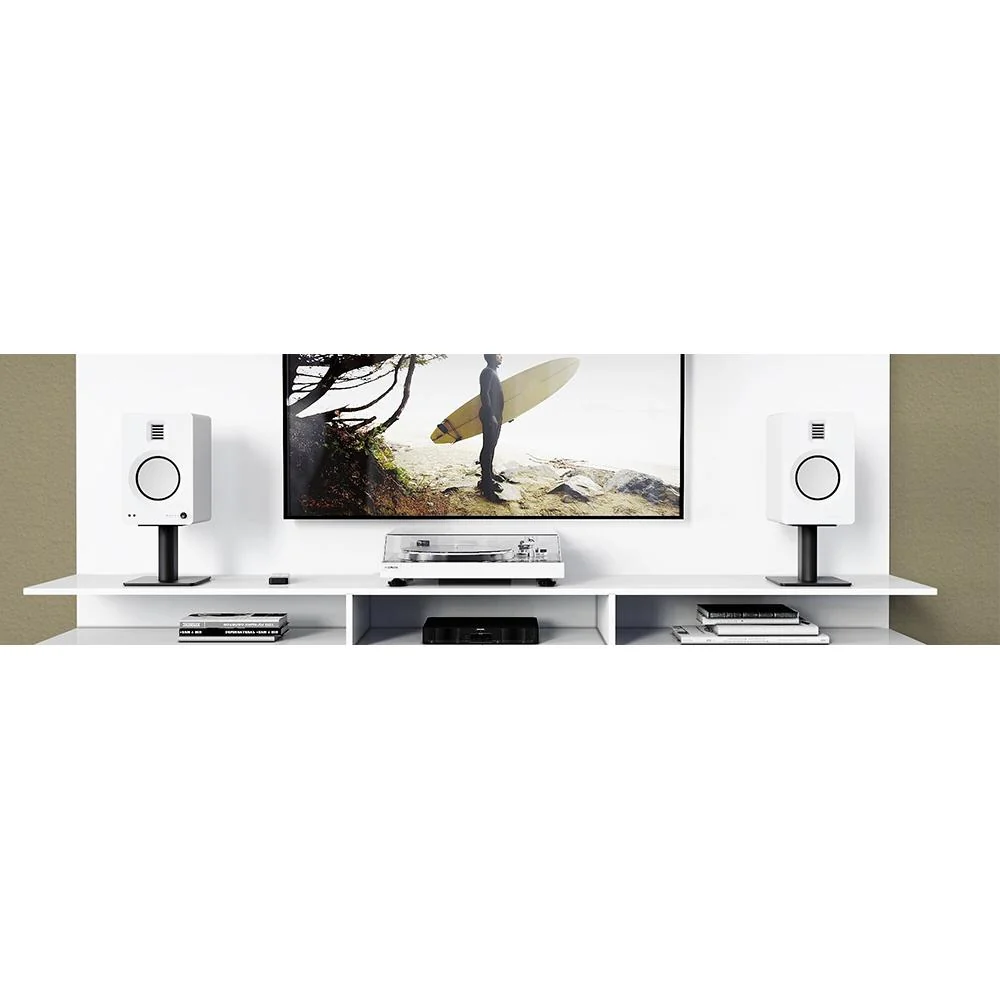 Kanto TUK Premium Bluetooth Powered Speakers Matte White / Blanc - with RCA cable - Image 4
