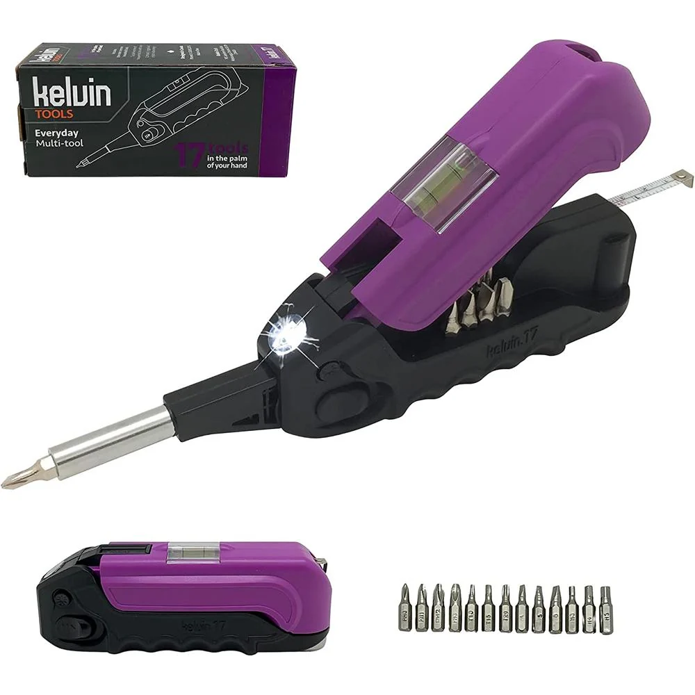 Kelvin The Everyday Multi-Tool with Flashlight Purple 2 Pack - Image 2