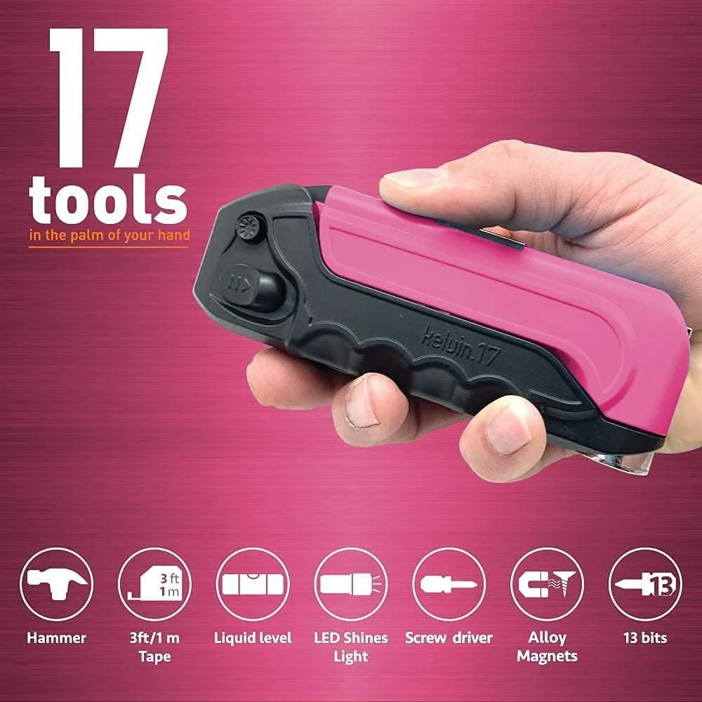 Kelvin Tools Kelvin 17 - The Everyday Multi-Tool with Flashlight (Pink) - Image 2
