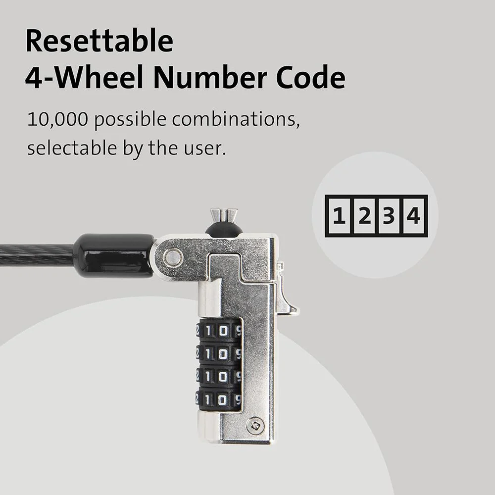 Kensington Slim N17 Combination Laptop Lock for Wedge - K68008WW - Image 8