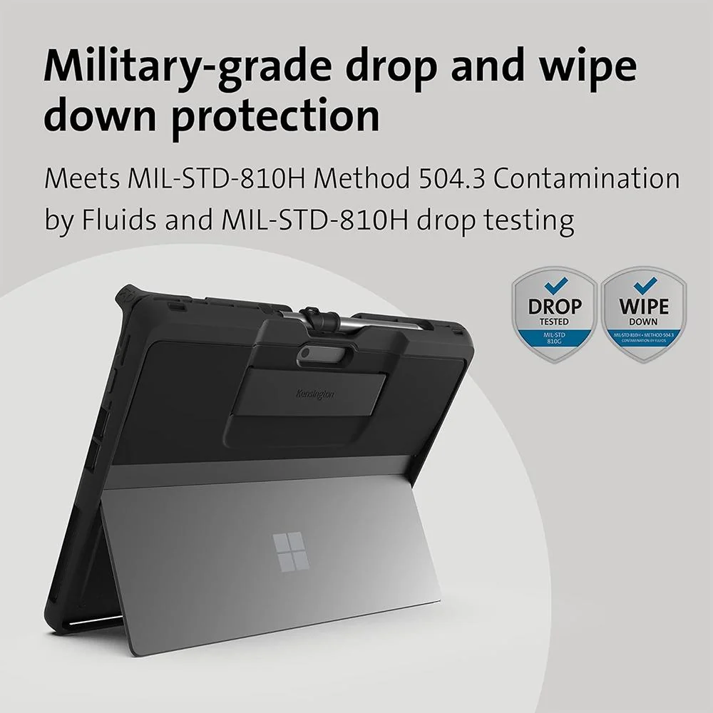 Kensington Surface Pro 8 Rugged Case in Black - K97580WW - Image 3