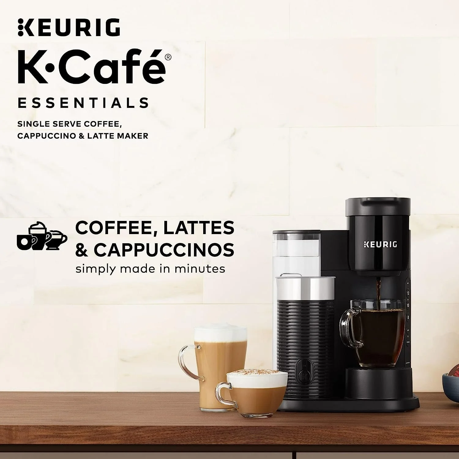 Keurig K-Cafe Essentials Single Serve K-Cup Coffee Maker - Factory Refurbished - Image 4