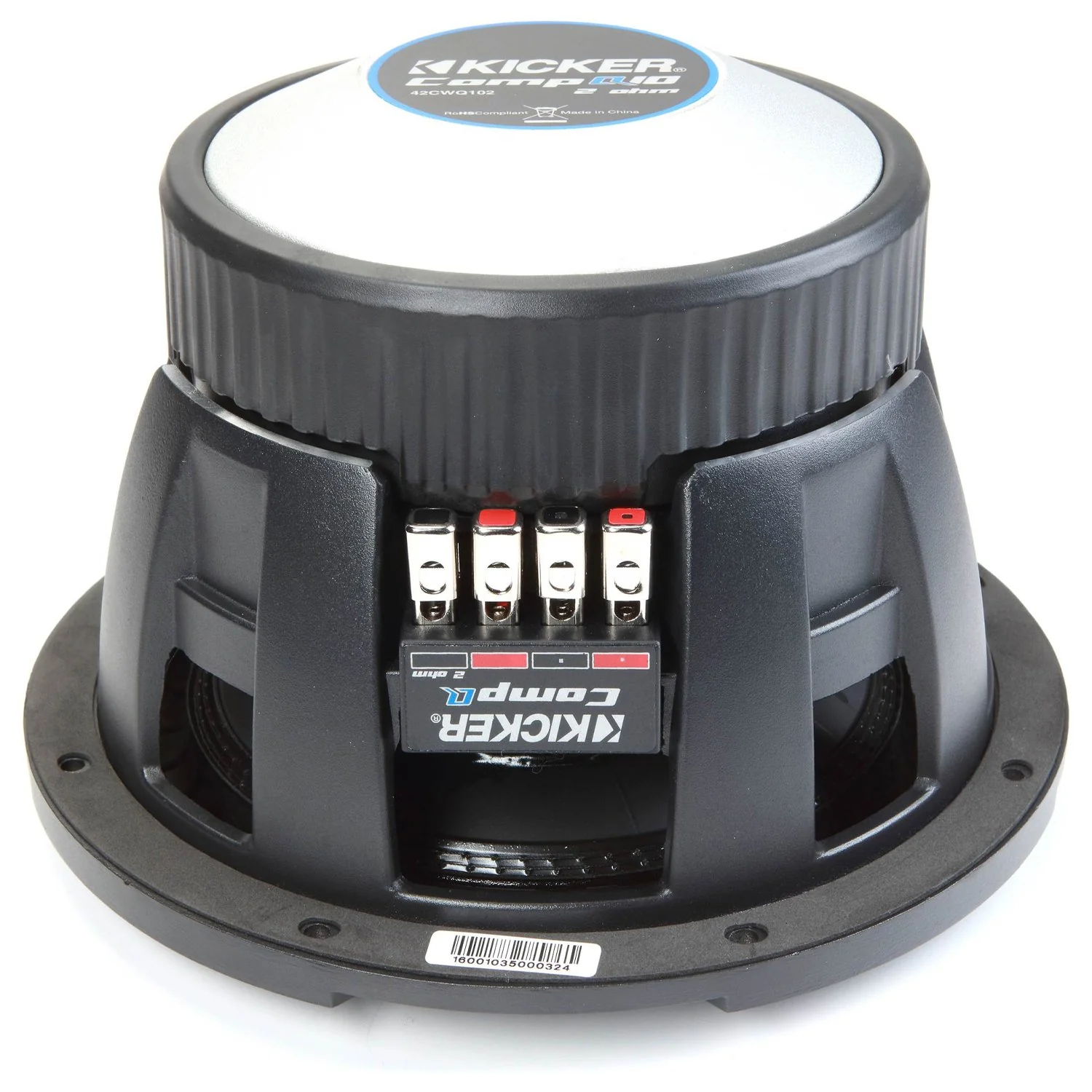 Kicker CompQ10 Q-Class 10-Inch (25cm) Subwoofer, Dual Voice Coil 2-Ohm - Image 4