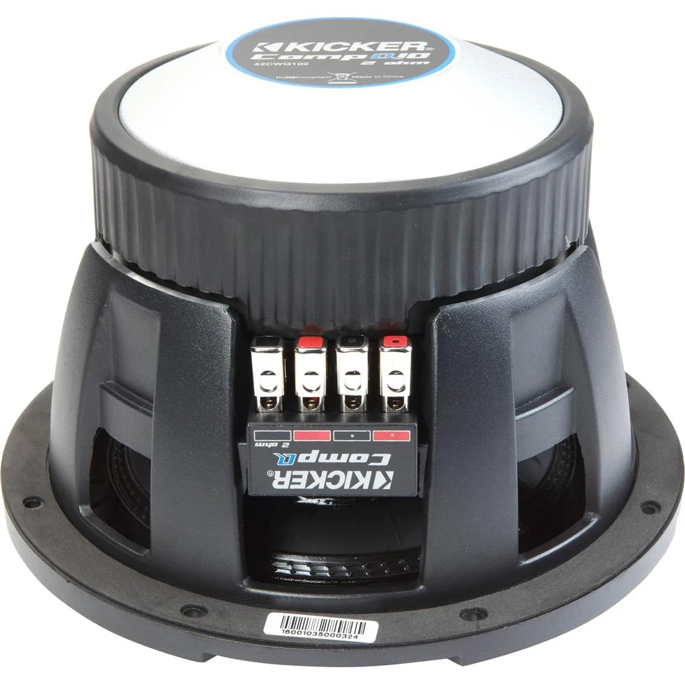 Kicker CompQ10 Q-Class 10-Inch (25cm) Subwoofer, Dual Voice Coil 2-Ohm - Open Box - Image 4