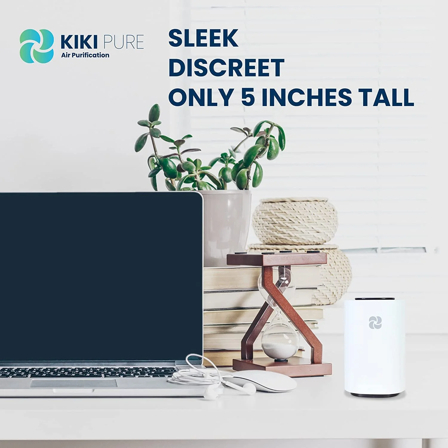 KIKI Pure Pro Personal Air Purifier/Ionizer - White - Image 4