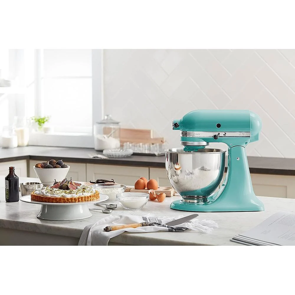 KitchenAid Artisan Series 5-Quart Tilt-Head Stand Mixer in Aqua Sky - KSM150PSAQ - Open Box - Image 5